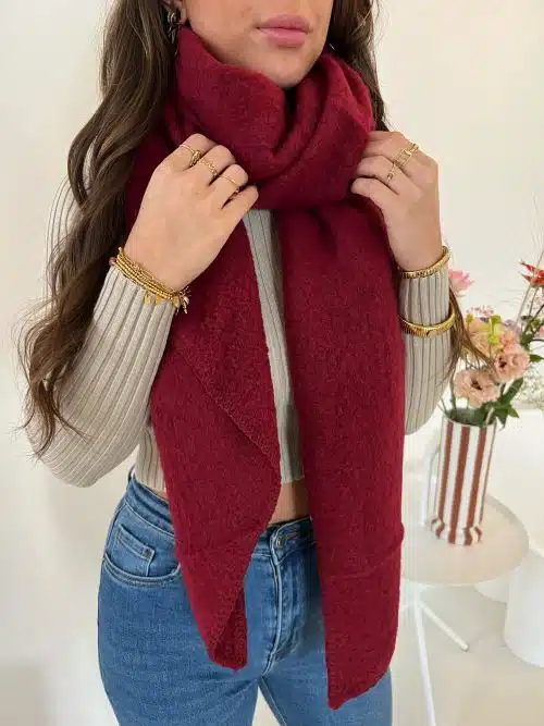 Cosy Scarf New Red Wine