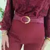 Rowina Belt Bordeaux
