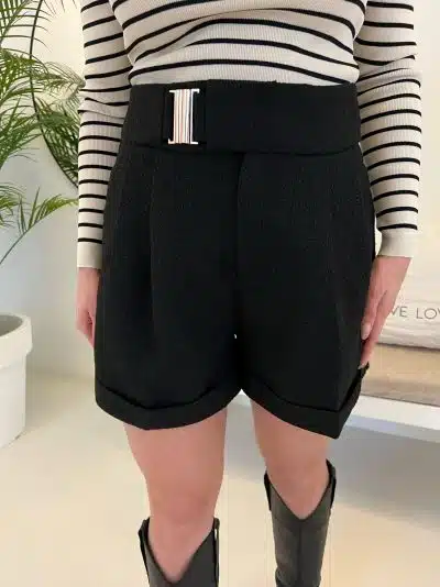 Nina Tweed Short Black - Afbeelding 2