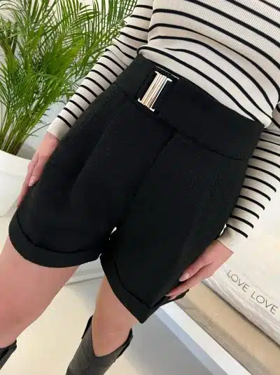 Nina Tweed Short Black