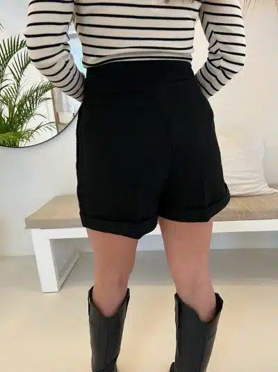 Nina Tweed Short Black - Afbeelding 3