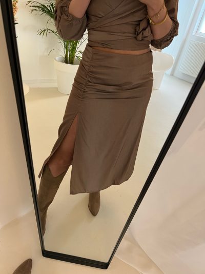 Moost & The Muse Alyssa Skirt Taupe - Afbeelding 2