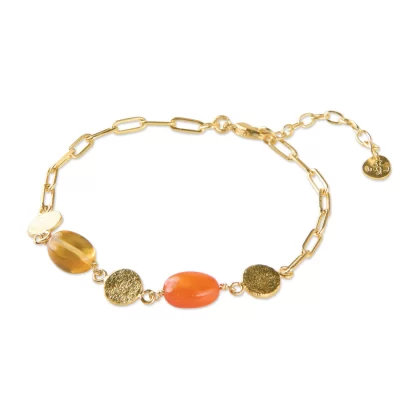 A Beautiful Story Aesthetic Citrine Carnelian Bracelet