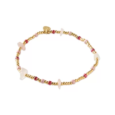 A Beautiful Story Flashy Rose Quartz Bracelet