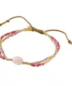 A Beautiful Story Shining Rose Quartz Bracelet