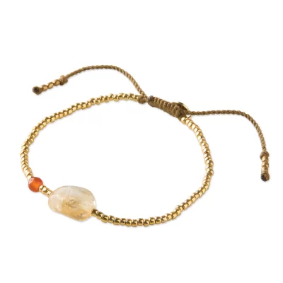 A Beautiful Story Surprise Citrine Carnelian Bracelet