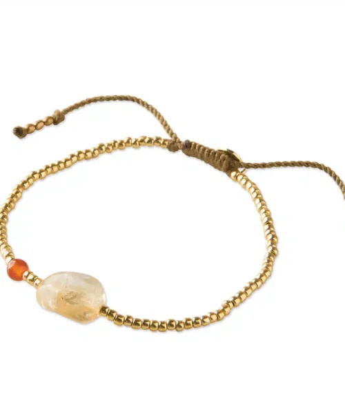 A Beautiful Story Surprise Citrine Carnelian Bracelet