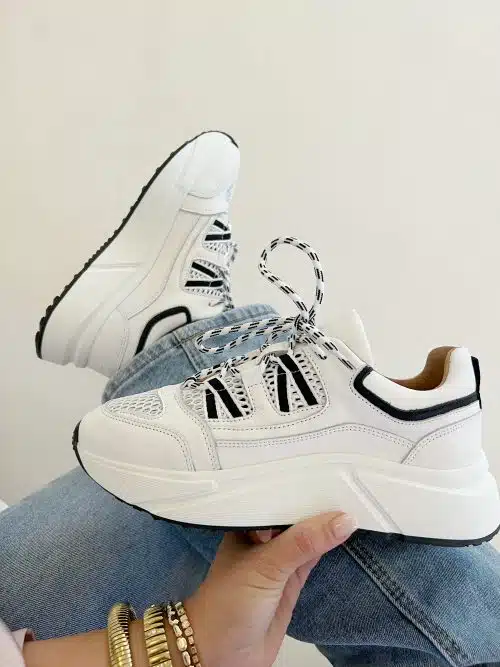 Alternative view of Dwrs Senja Black White Sneaker