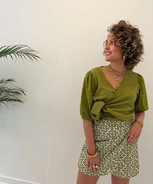 Alternative view of Lofty Manner Top Nicola Green