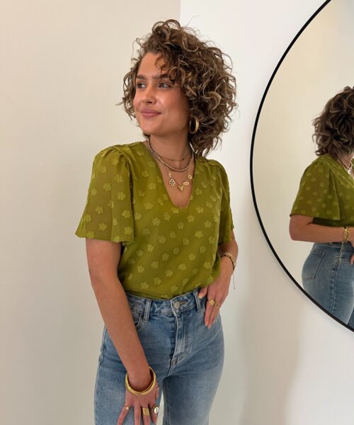 Alternative view of Lofty Manner Blouse Bella Green