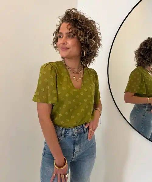 Alternative view of Lofty Manner Blouse Bella Green