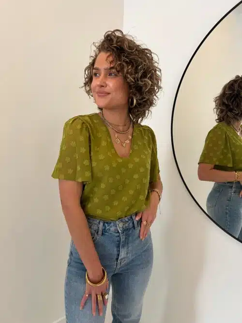 Alternative view of Lofty Manner Blouse Bella Green