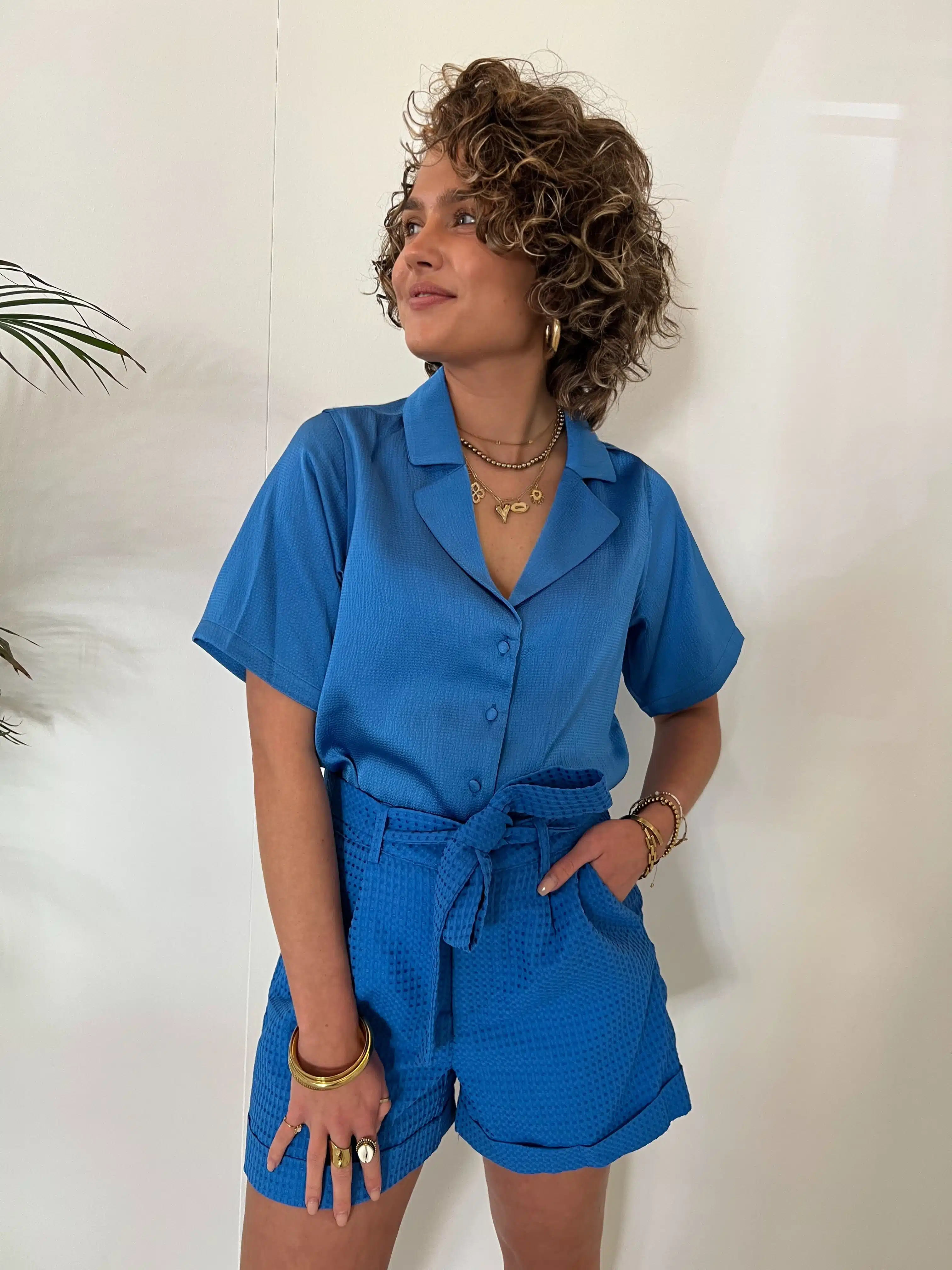 Lofty Manner Blouse Lucia Blue - Afbeelding 4