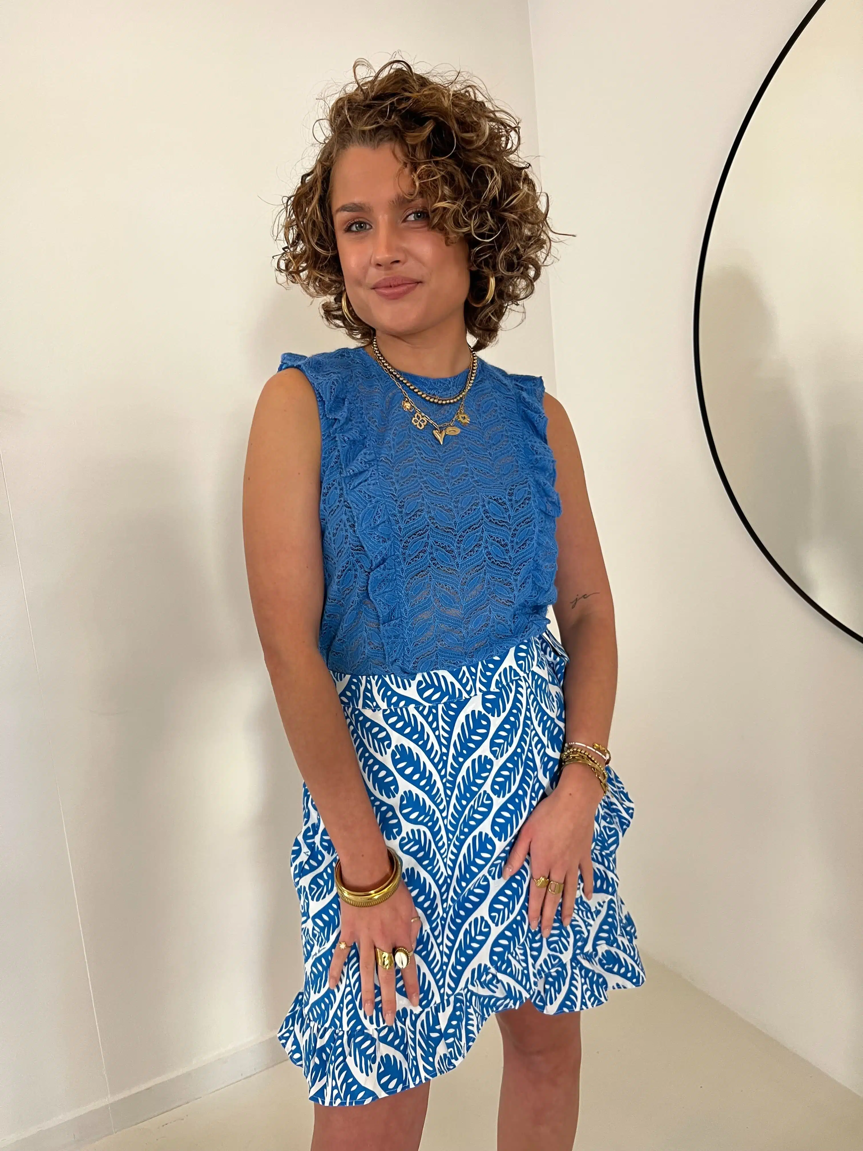 Lofty Manner Top Natalia Blue - Afbeelding 3