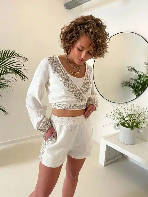 Short Pants Nina Scorva White