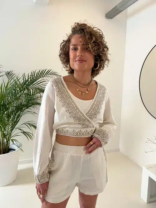 Wrap Top Adri Scorva White