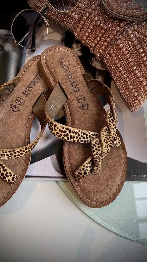 Alternative view of Lazamani Toe Slipper Leopard 75283