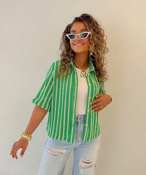Alternative view of Lofty Manner Blouse Sanaa Green