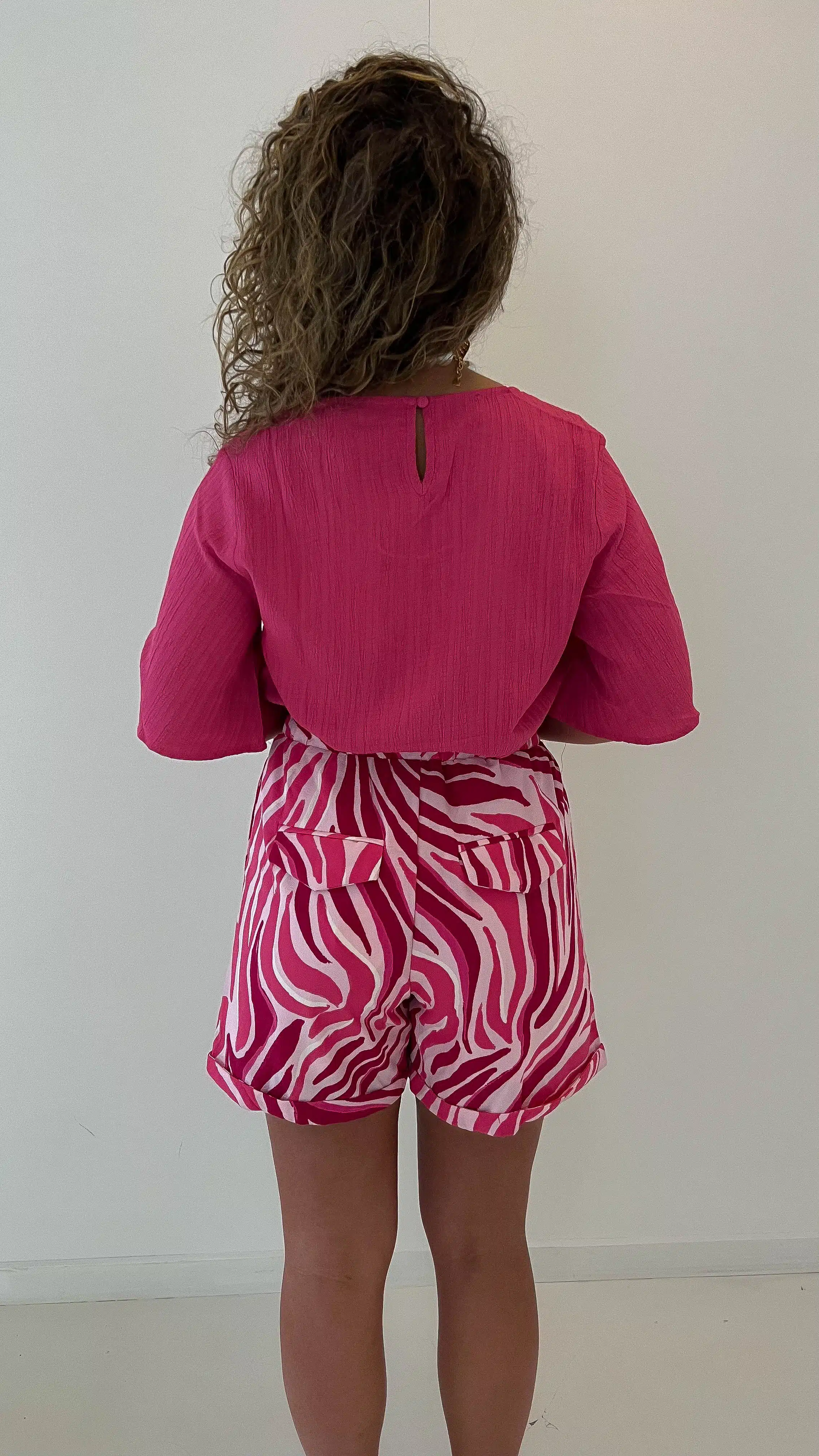 Lofty Manner Short Sade Logo Zebra Print - Afbeelding 3