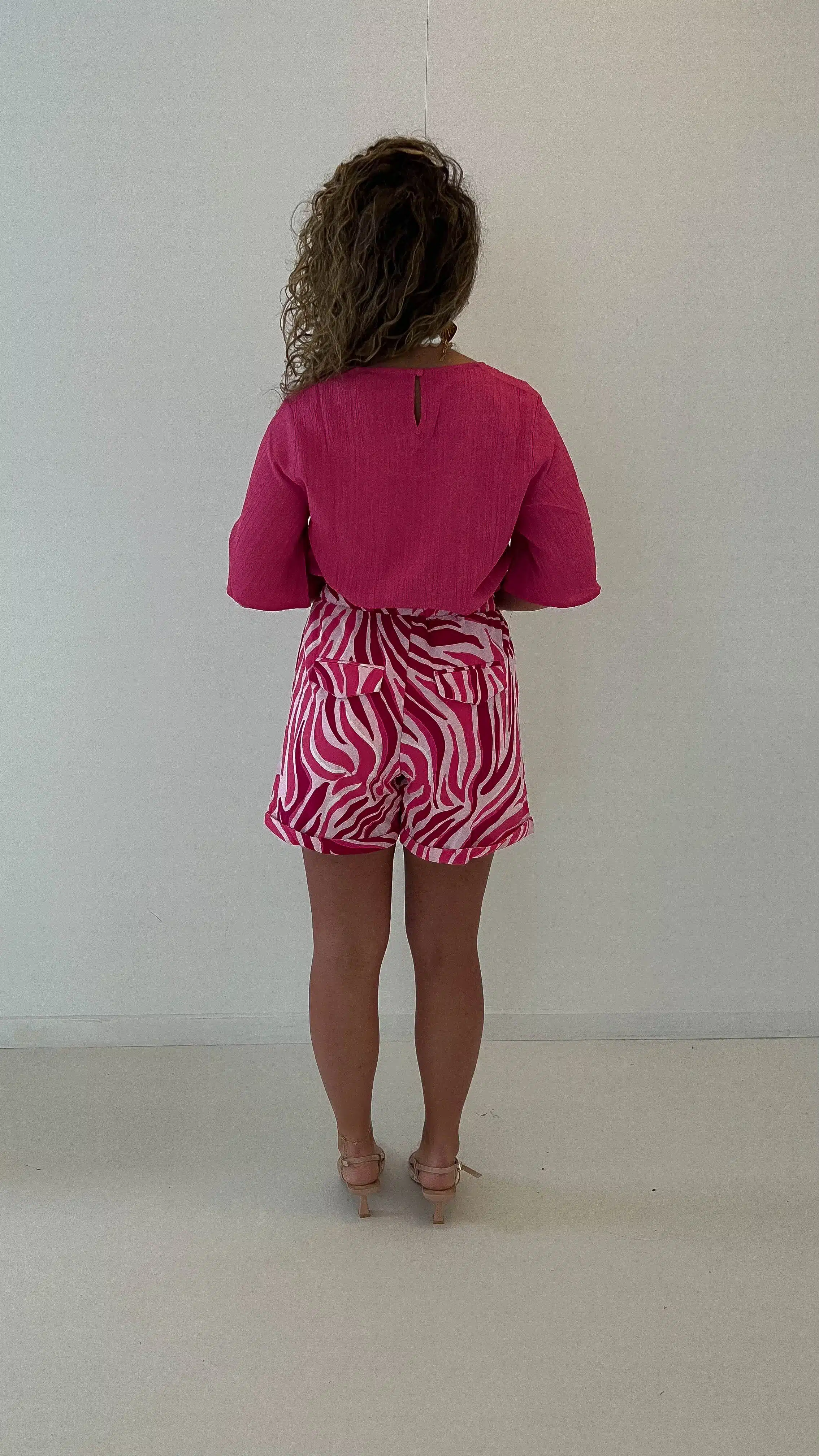 Lofty Manner Short Sade Logo Zebra Print - Afbeelding 5