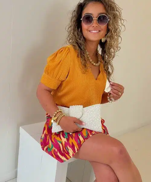 Alternative view of Lofty Manner Blouse Imani Orange