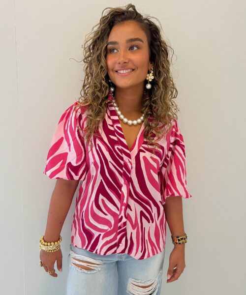 Alternative view of Lofty Manner Blouse Safia Zebra