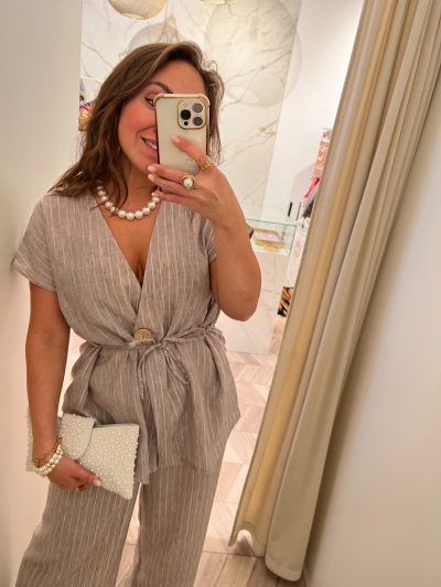 Elsa Set Stripes Grey - Afbeelding 2