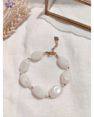 Bracelet White Stones