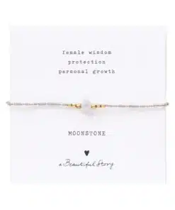 A Beautiful Story Iris Maansteen Goud Armband