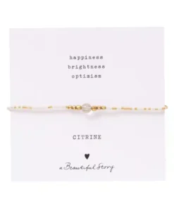 A Beautiful Story Iris Citrien Goud Armband