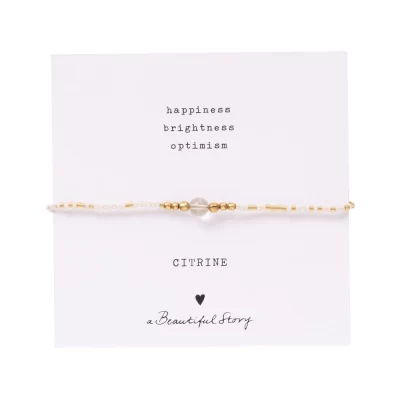 A Beautiful Story Iris Citrien Goud Armband