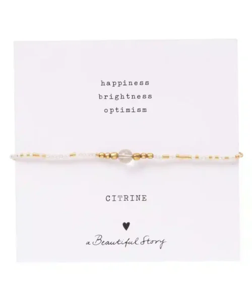 A Beautiful Story Iris Citrien Goud Armband