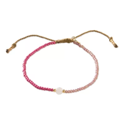 A Beautiful Story Pleasure Rose Quartz Bracelet