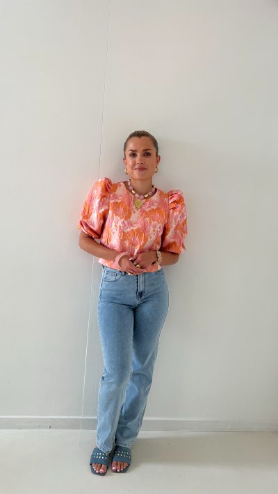 Susy Top Orange Pink - Afbeelding 2