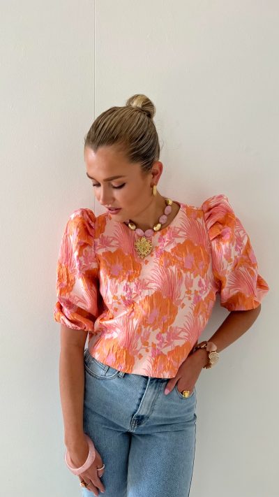 Susy Top Orange Pink