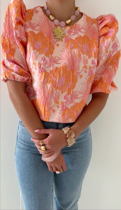 Susy Top Orange Pink - Afbeelding 3