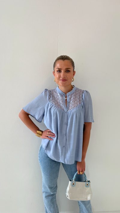Loewi Blouse Blue - Afbeelding 3