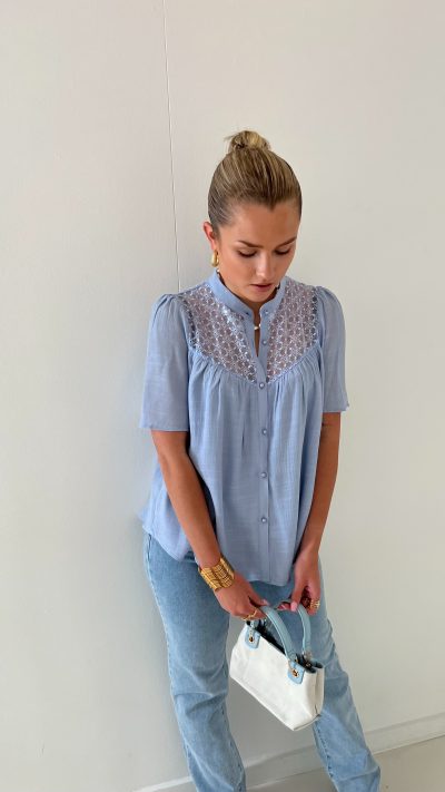 Loewi Blouse Blue - Afbeelding 5