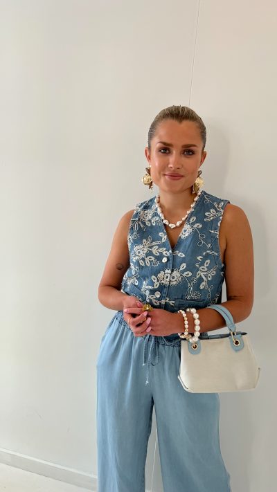 Jeans Gilet Embroided - Afbeelding 7