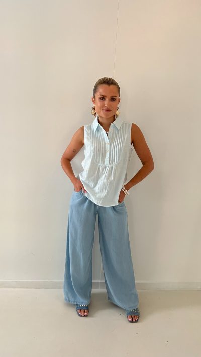 Minni Blouse Aqua - Afbeelding 5