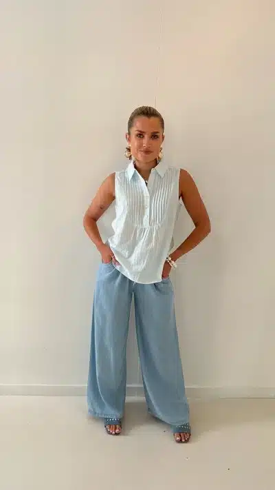 Minni Blouse Aqua - Afbeelding 5