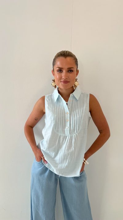 Minni Blouse Aqua - Afbeelding 3