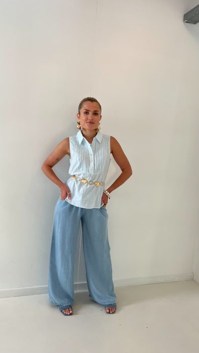 Minni Blouse Aqua - Afbeelding 2