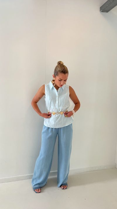 Minni Blouse Aqua - Afbeelding 4