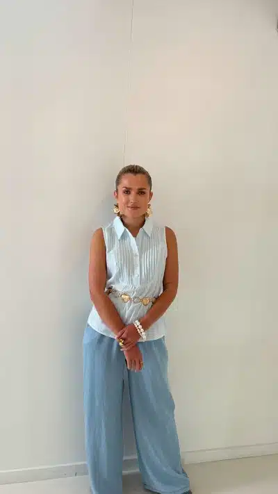 Minni Blouse Aqua - Afbeelding 6