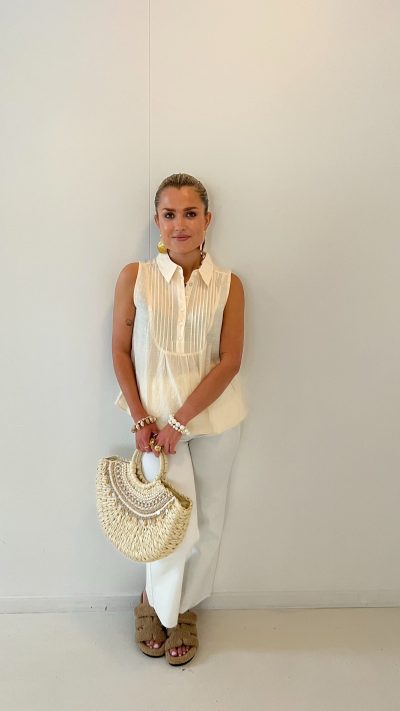 Minni Blouse Beige - Afbeelding 5