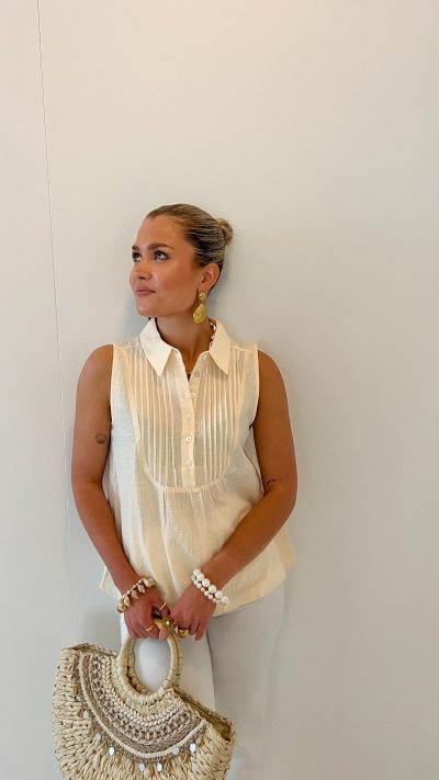 Minni Blouse Beige - Afbeelding 2