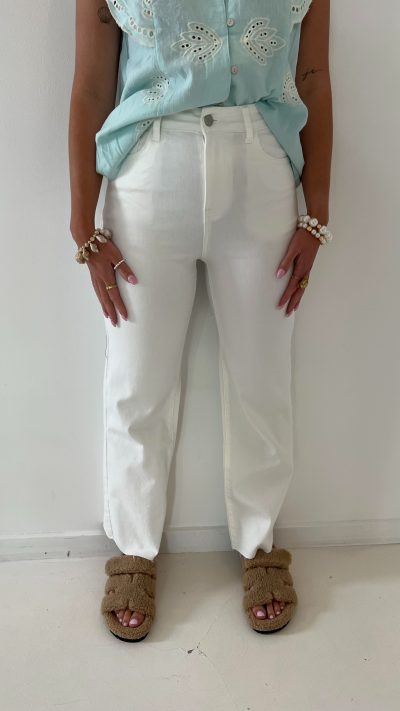 Yona Straight Jeans White 7325-4