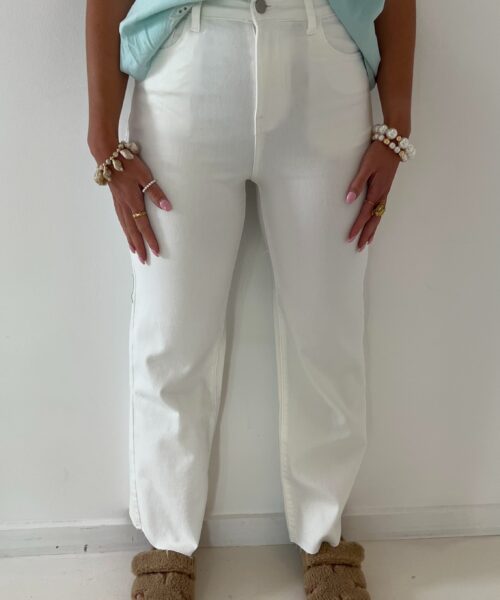 Yona Straight Jeans White 7325-4