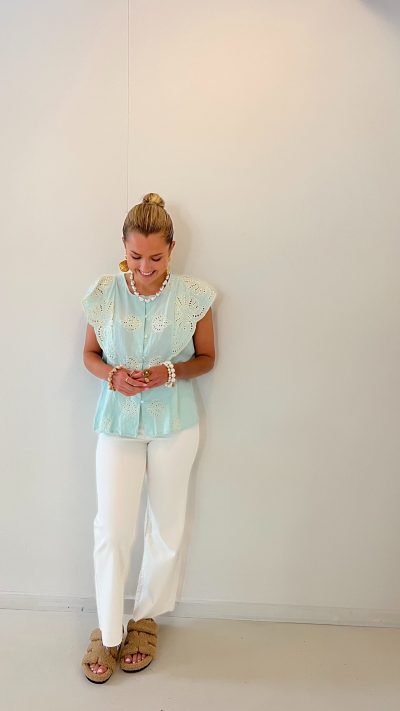 Dini Blouse Mint - Afbeelding 2